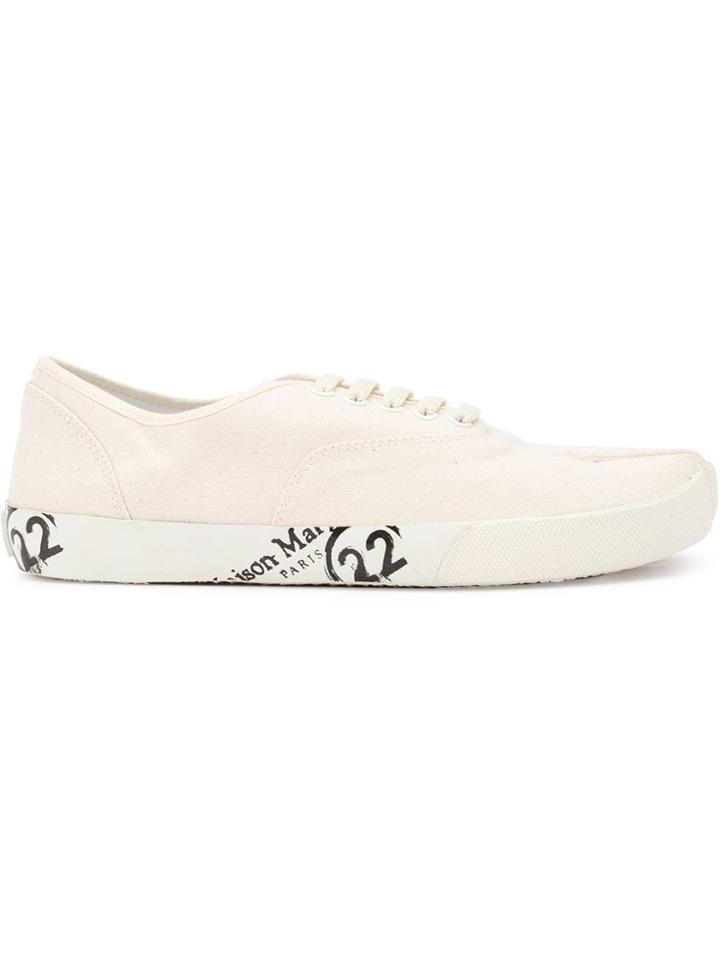 Maison Margiela Tabi Lace-up Sneakers - White