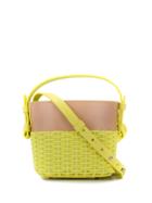 Nico Giani Woven Bucket Bag - Yellow