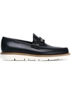Salvatore Ferragamo Gancini Bit Loafers, Men's, Size: 7, Blue, Calf Leather/leather/rubber