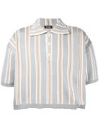 Raf Simons Cropped Polo Shirt, Adult Unisex, Grey, Polypropylene