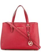 Michael Michael Kors - Jet Set Tote - Women - Calf Leather - One Size, Women's, Red, Calf Leather