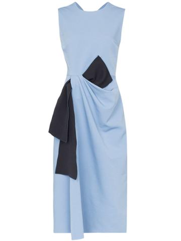 Roksanda Carina Crepe De Chine Dress - Blue