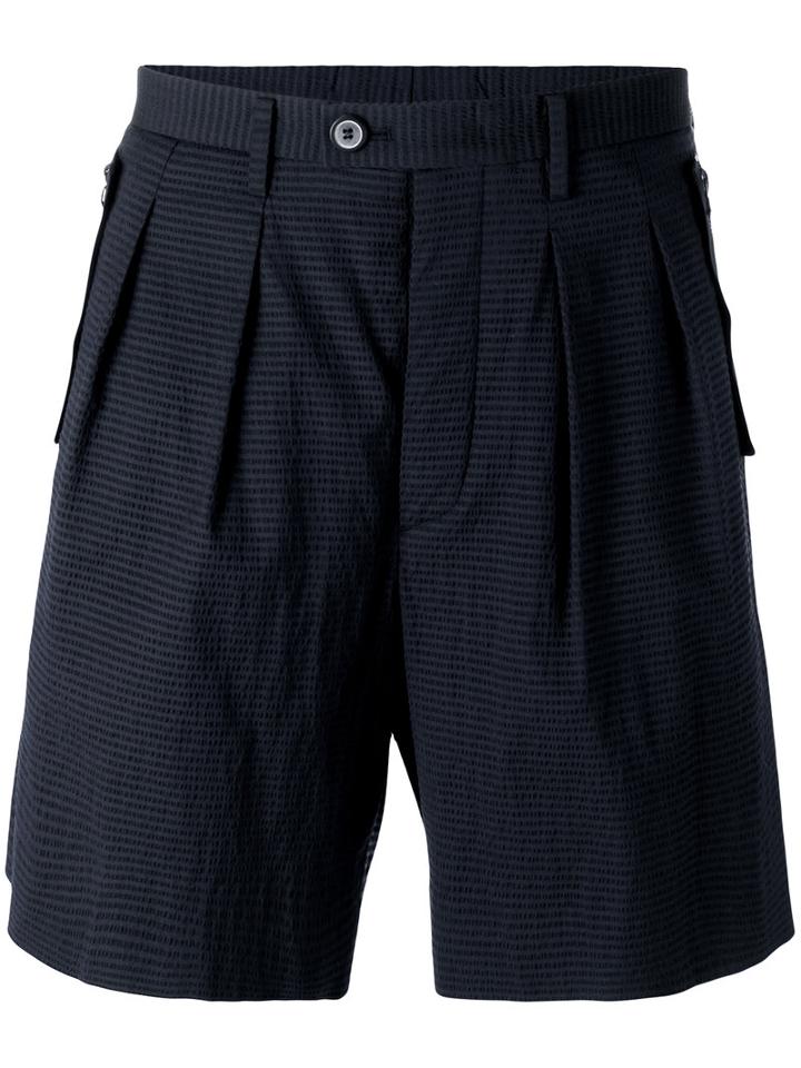 Wooyoungmi - Bermuda Shorts - Men - Elastodiene/polyamide/wool - 46, Blue, Elastodiene/polyamide/wool