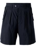Wooyoungmi - Bermuda Shorts - Men - Elastodiene/polyamide/wool - 46, Blue, Elastodiene/polyamide/wool