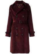 A.p.c. Belted Mid Coat, Women's, Size: 36, Brown, Cotton/viscose