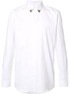 Givenchy Metallic Collar Tip Shirt, Men's, Size: 41, White, Cotton