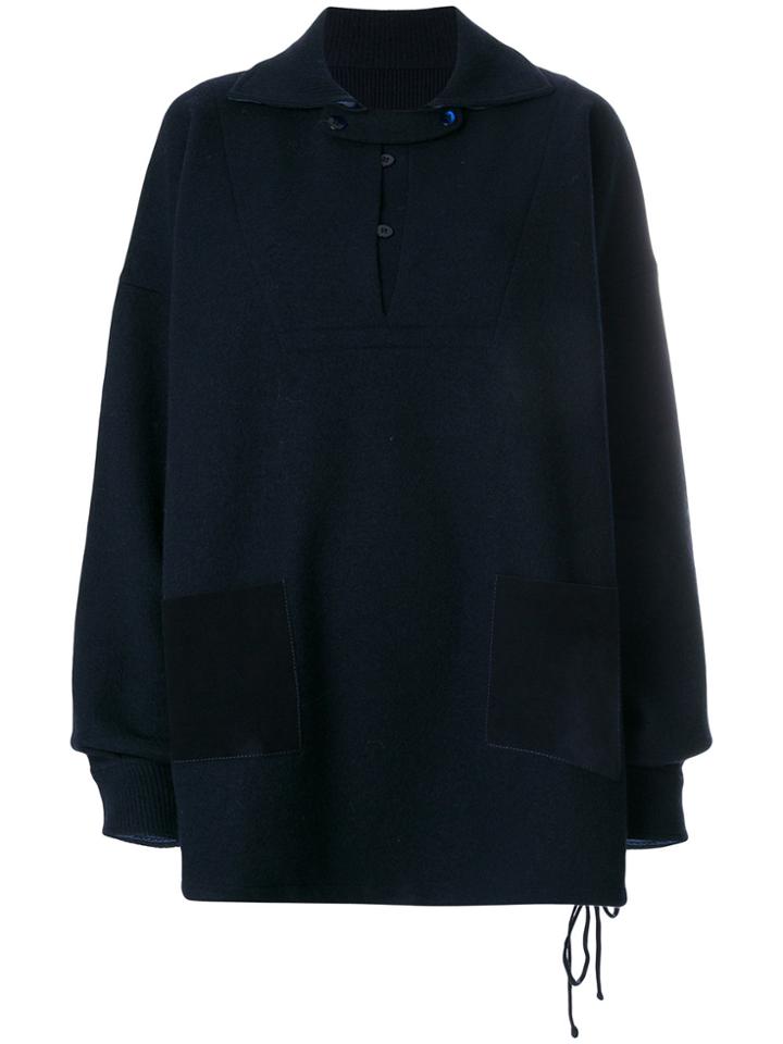 Maison Margiela Heavyweight Knitted Pullover - Blue