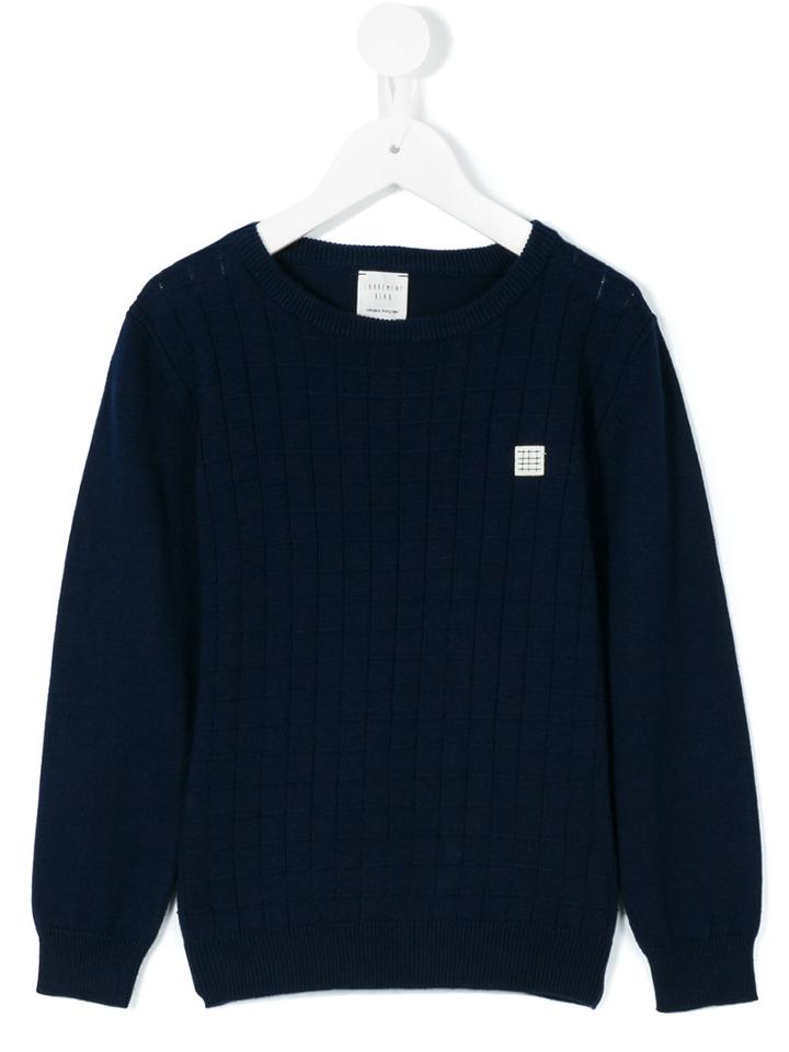 Carrèment Beau - Checked Jumper - Kids - Cotton - 2 Yrs, Blue