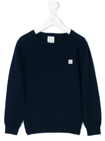 Carrèment Beau - Checked Jumper - Kids - Cotton - 2 Yrs, Blue