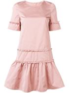 Twin-set Flared Shortsleeved Dress - Pink