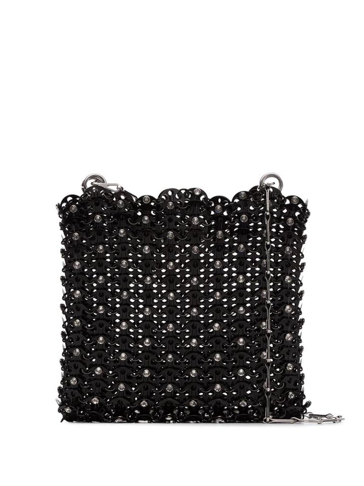 Paco Rabanne 1969 Disc And Crystal Bag - Black