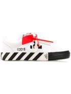 Off-white Striped Low Top Sneakers