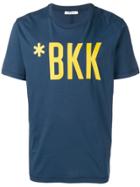 Dirk Bikkembergs Printed Logo T-shirt - Blue