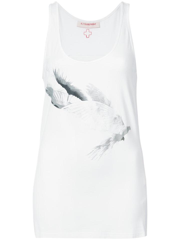 A.f.vandevorst - Foil Tank - Women - Spandex/elastane/viscose - M, White, Spandex/elastane/viscose