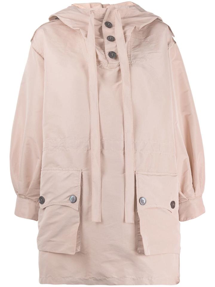 Nº21 Button Hooded Jacket - Pink