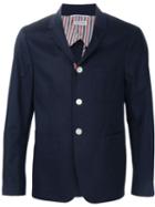 Thom Browne Patch Pocket Blazer, Men's, Size: 2, Blue, Cotton/cupro