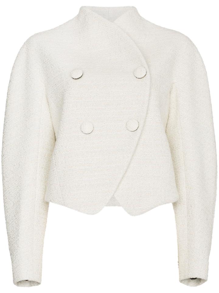 Proenza Schouler Re-edition Wool Cotton-blend Double Breasted Jacket -