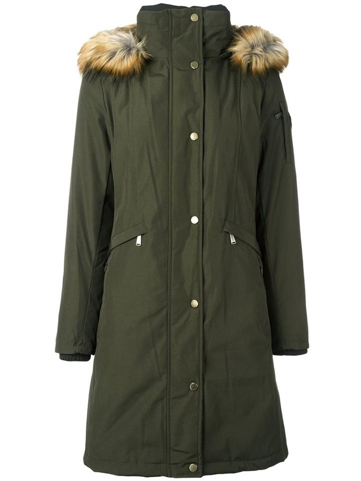 Michael Michael Kors Padded Parka Coat, Women's, Size: Medium, Green, Polyester/cotton/feather Down