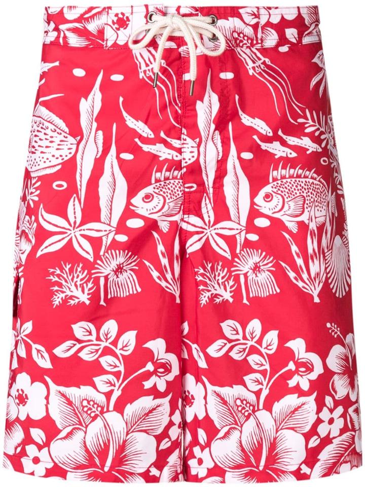 Polo Ralph Lauren Printed Swim Shorts - 001 Red