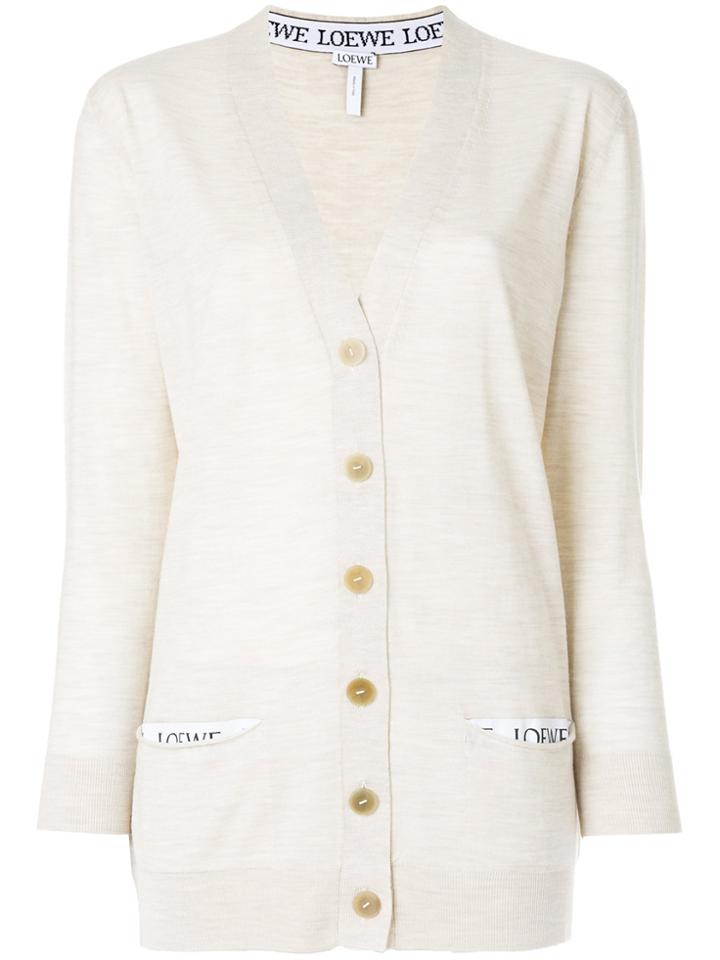 Loewe Classic Cardigan - Nude & Neutrals