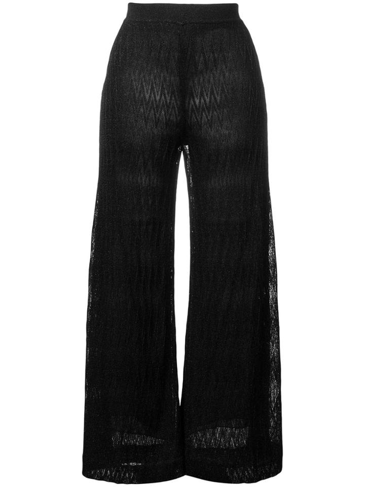 Missoni Layered Knitted Trousers - Black