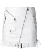 Manokhi Fitted Biker Skirt - White