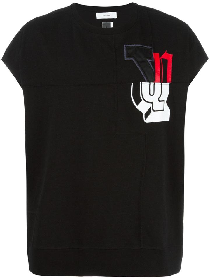Facetasm Printed Tank Top - Black
