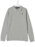 Ralph Lauren Kids Teen Logo Embroidered Polo Shirt - Grey