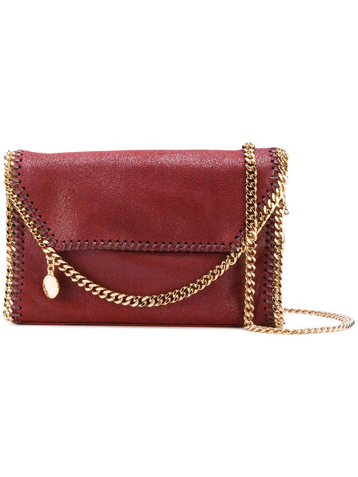 Stella Mccartney - Falabella Mini Bag - Women - Brass/artificial Leather - One Size, Red, Brass/artificial Leather