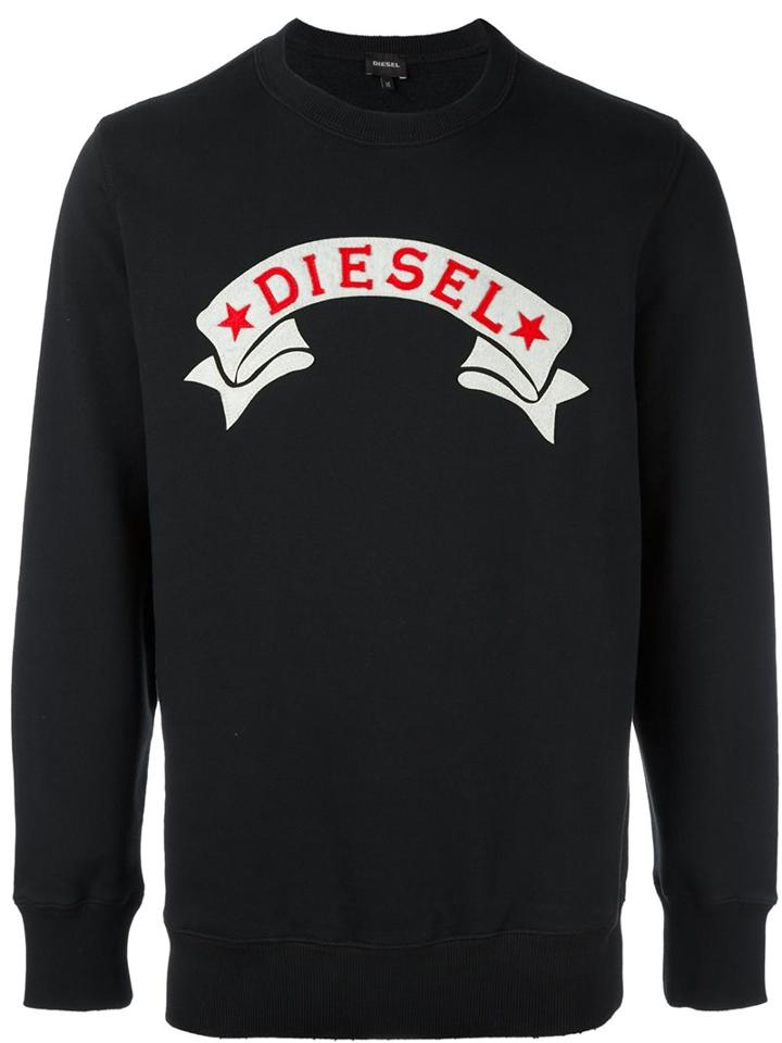 Diesel Logo Applique Sweatshirt