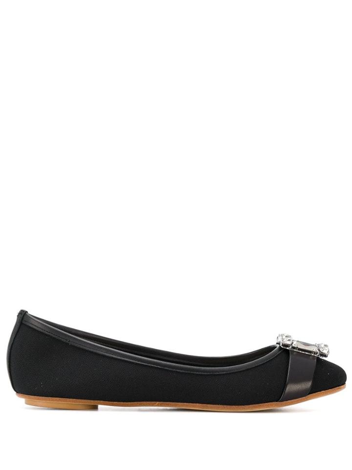 Anna Baiguera Annette Ballerina Pumps - Black