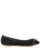 Anna Baiguera Annette Ballerina Pumps - Black
