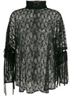 Christopher Kane Lace Bow Blouse - Black