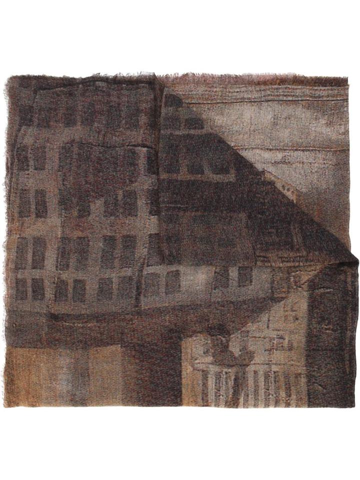 Faliero Sarti Skyline Print Scarf