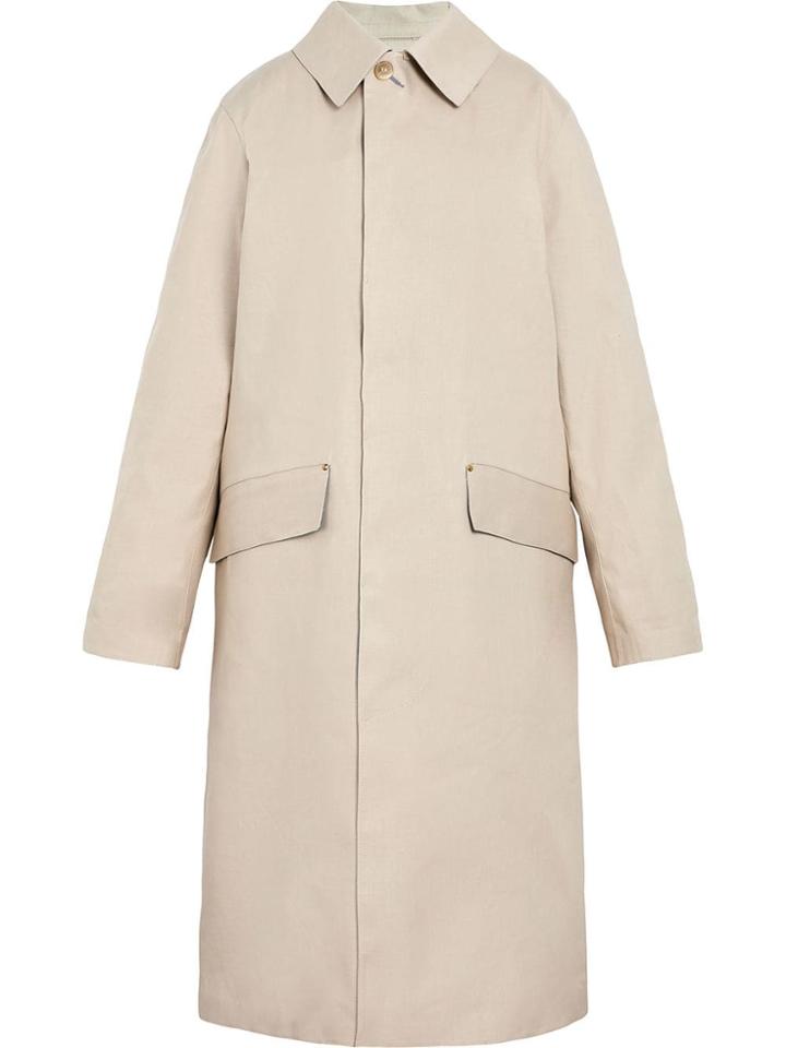 Mackintosh Putty Bonded Cotton Riding Coat Gr-101d/w - Neutrals