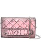 Moschino Trompe L'oeil Quilted Chain Wallet