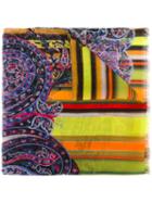 Etro - Multi Prints Scarf - Women - Silk - One Size, Women's, Pink/purple, Silk