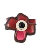 Marni Flower Bracelet, Women's, Red, Resin/leather