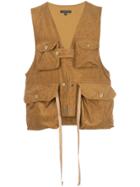Engineered Garments Game Vest - Brown
