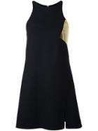 Jay Ahr Gold-tone Detail Short Dress, Women's, Size: 36, Black, Wool