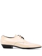 Saint Laurent Jonas Lace-up Derby Shoes - White
