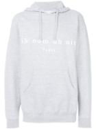 Ih Nom Uh Nit - Logo Print Hoodie - Men - Cotton - Xl, Grey, Cotton