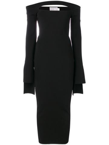 Solace London Carmel Off-the-shoulder Dress - Black