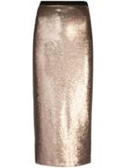 Cinq A Sept Metallic Pencil Skirt
