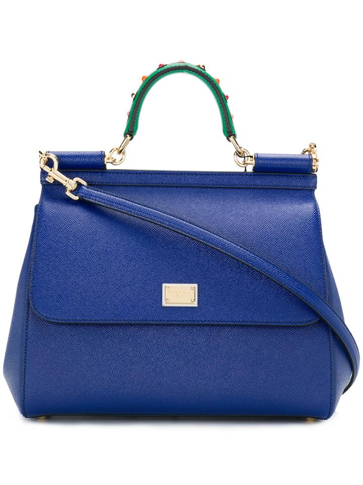 Dolce & Gabbana Siciliy Medium Tote - Blue