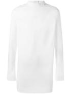 Rick Owens Moody Long Sleeved Tunic, Men's, Size: Large, White, Cotton