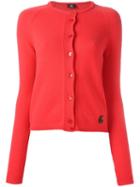 Ps By Paul Smith Crew Neck Cardigan, Women's, Size: Small, Red, Merino