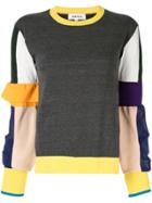 Enföld Colour Block Knit Sweatshirt - Multicolour