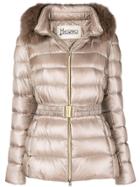 Herno Trimmed Padded Jacket - Nude & Neutrals