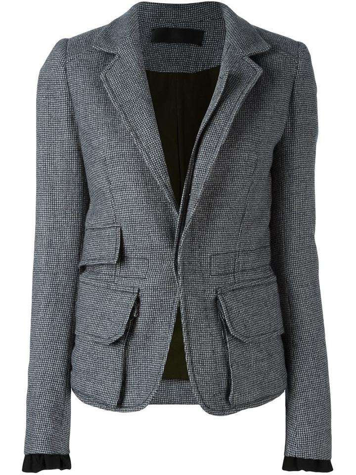 Haider Ackermann Casual Jacket, Women's, Size: 40, Grey, Cotton/rayon/virgin Wool